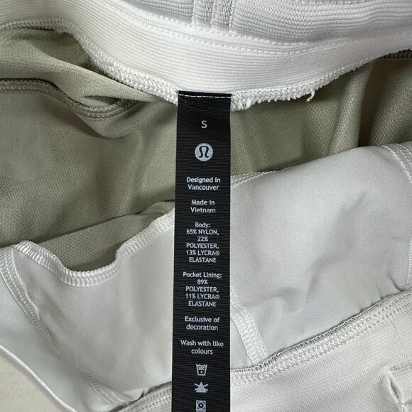 Lululemon Shorts Mens Small Cream Camo T.H.E. Short 9" Linerless Athletic Gym - Picture 4 of 12